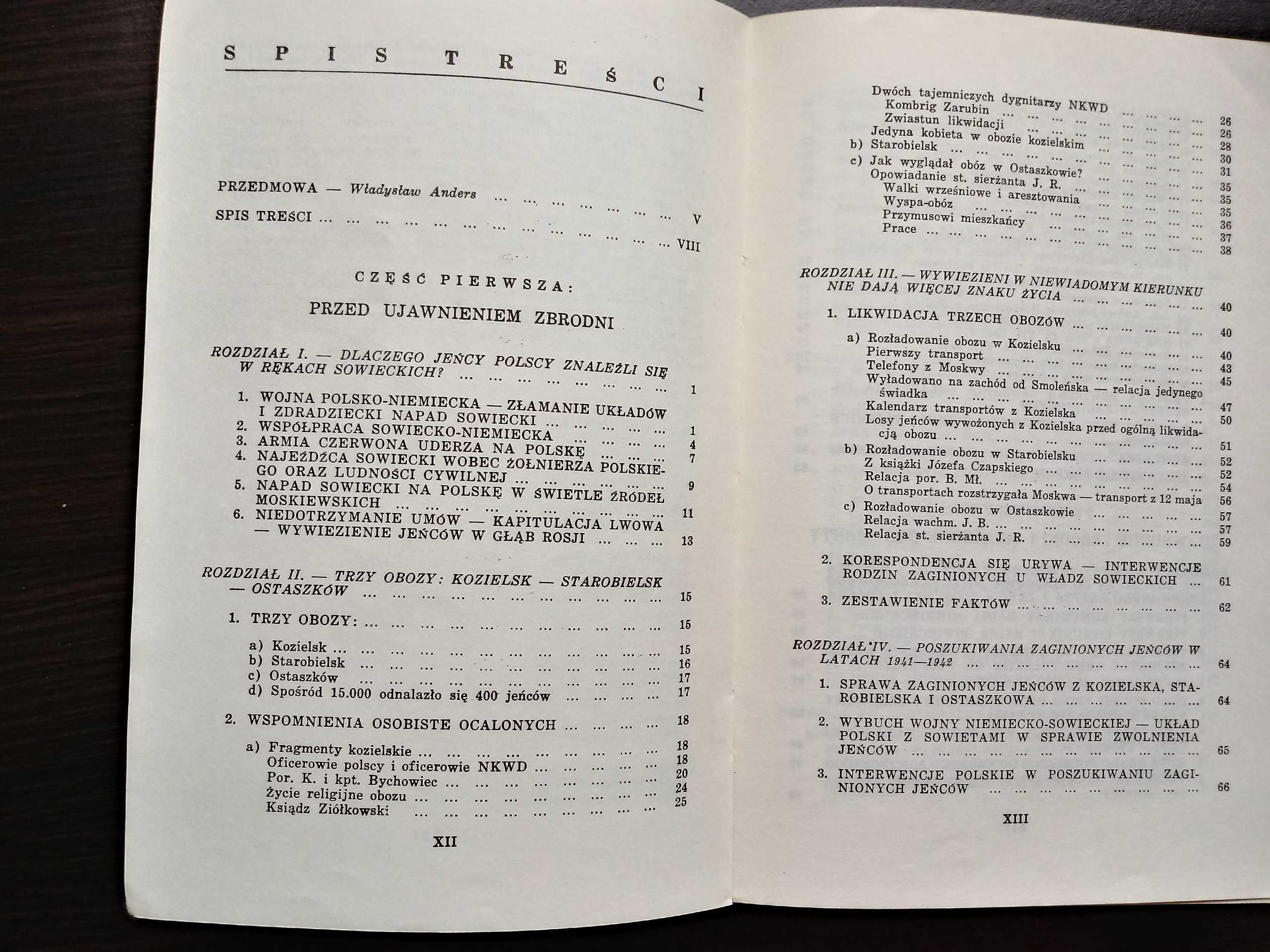 "Zbrodnia katyńska w świetle dokumentów" Wyd. X,  GRYF, Londyn 1982