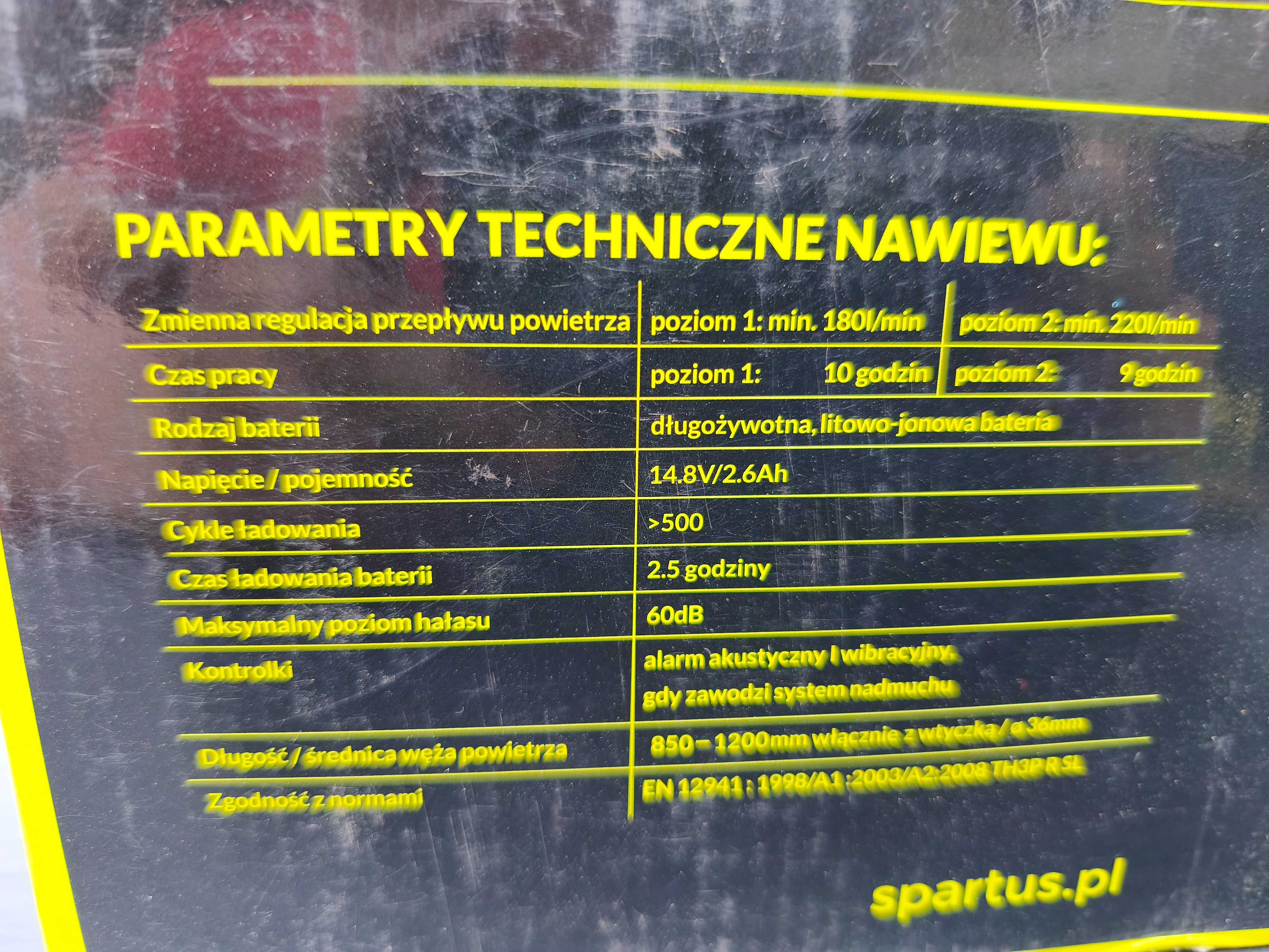 Przyłbica z nawiewem Spartus 901x