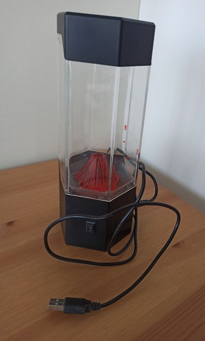 Lampka Led red wulkan USB na baterie dla dziecka Rabalux