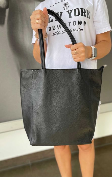 Велика шкіряна сумка шопер Італія