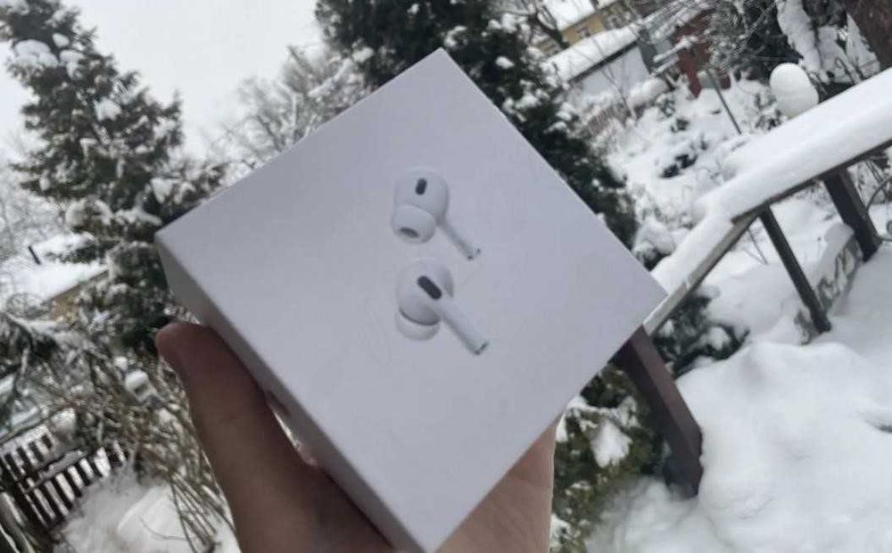 Наушники Airpods pro 2 1в1 без шумоподавления +чехол