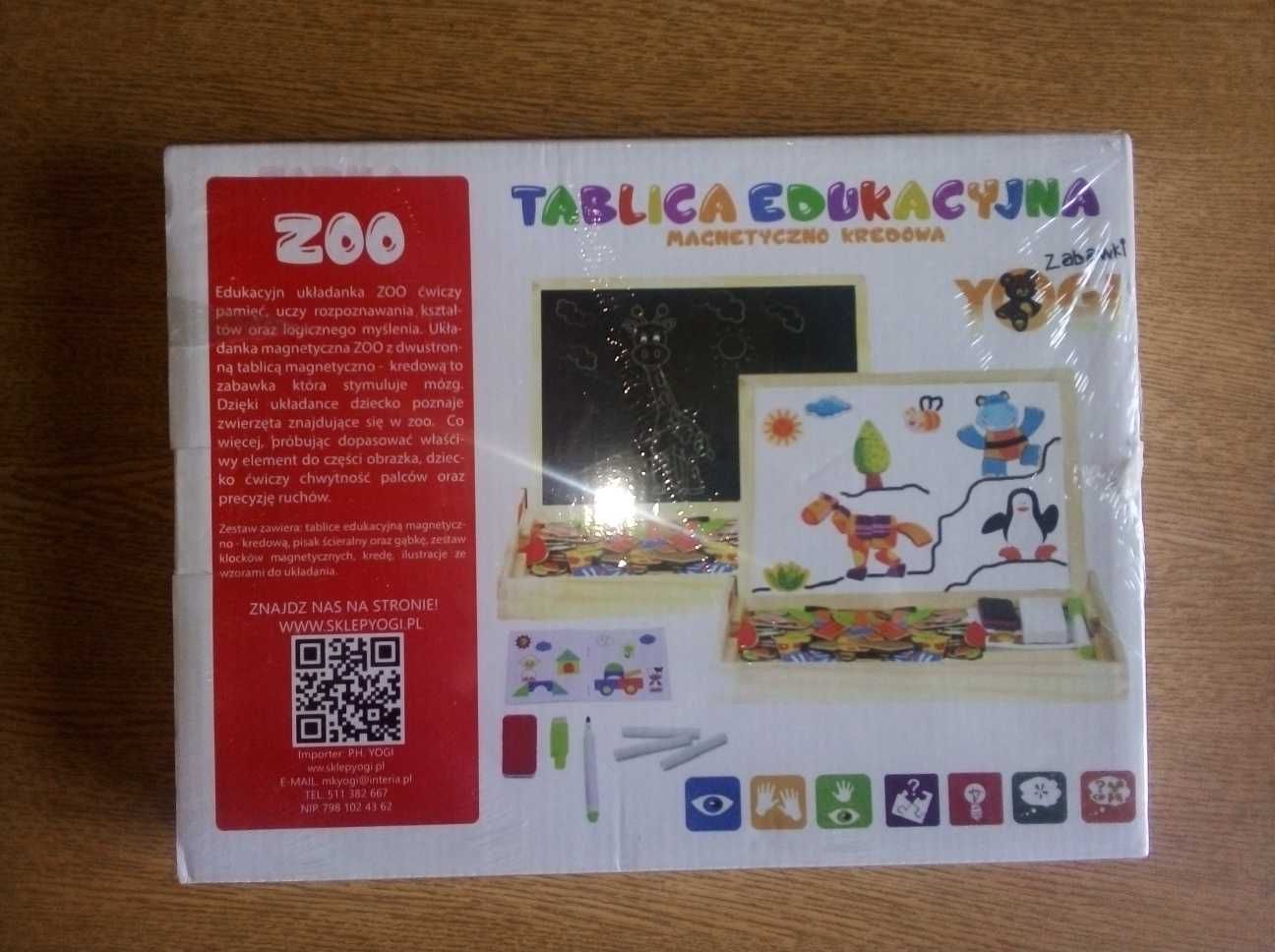 Tablica edukacyjna magnetyczna i kredowa