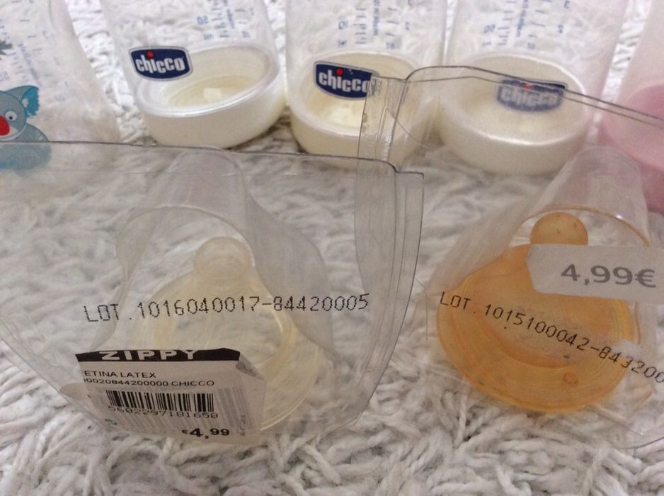 Biberões Chicco e Tex