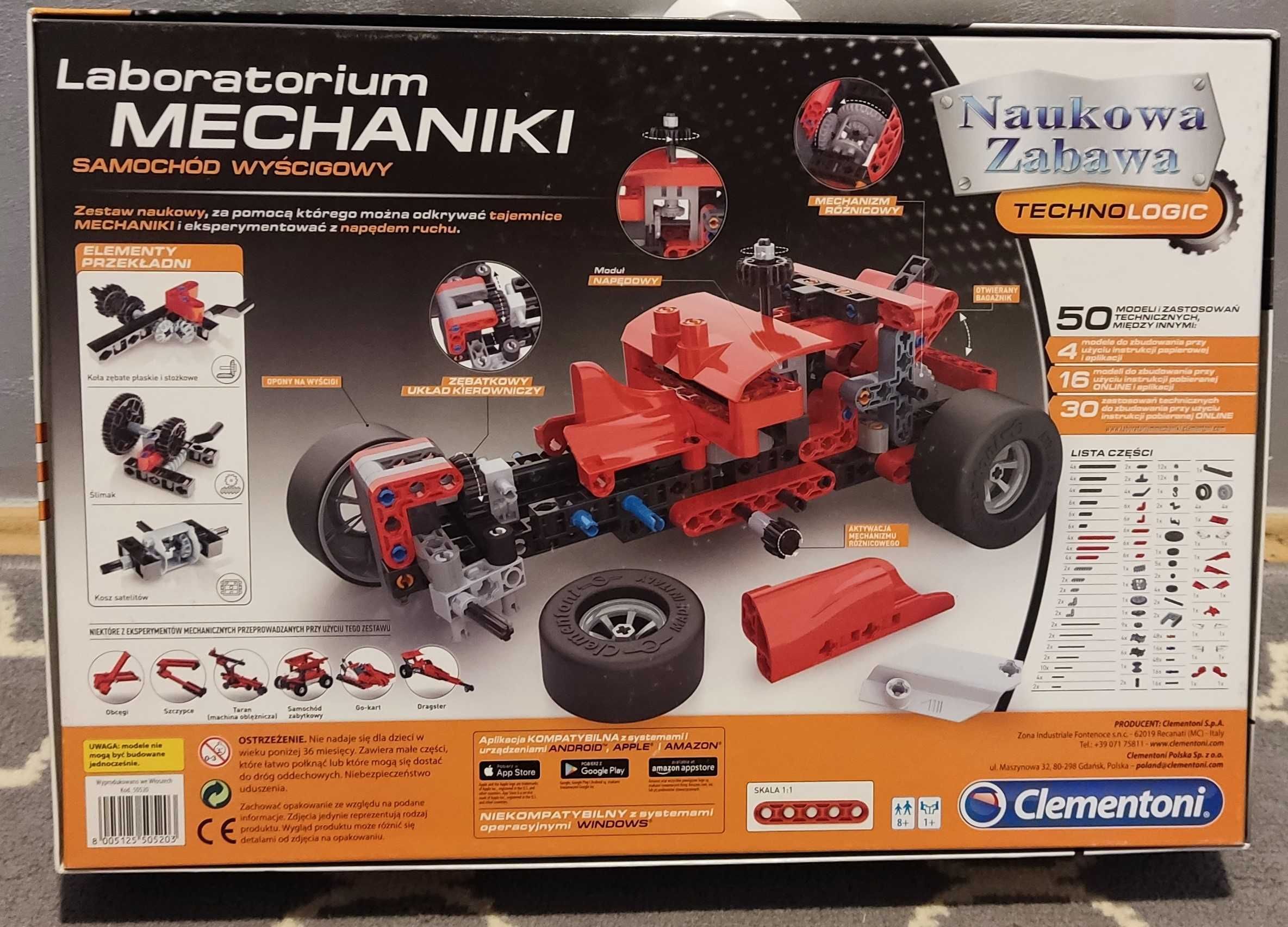 Zestaw konstrukcyjny Clementoni Laboratorium mechaniki 200 elementów