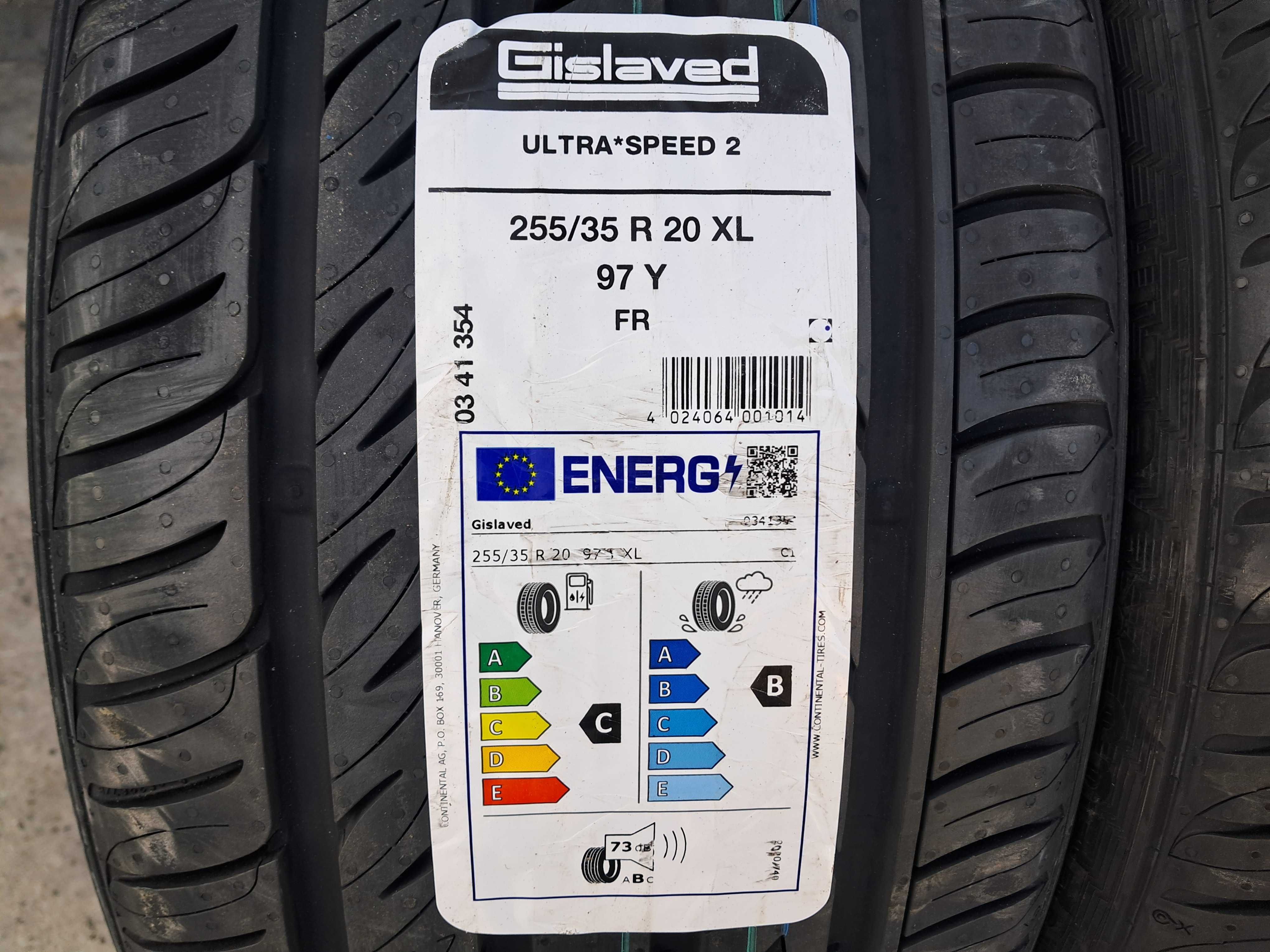 Резина НОВА Gislaved 255/35 R20 Ultra Speed 2 FR(борт) DOT23