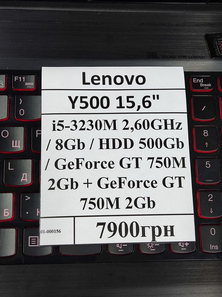 Lenovo Y500/i5-3230M/RAM 8ГБ/HDD 500ГБ/GeForce GT750 + GeForce GT750