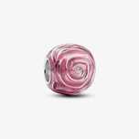 Conta Rosa em Flor Cor-de-Rosa Pandora em Prata de Lei 925 Novo!