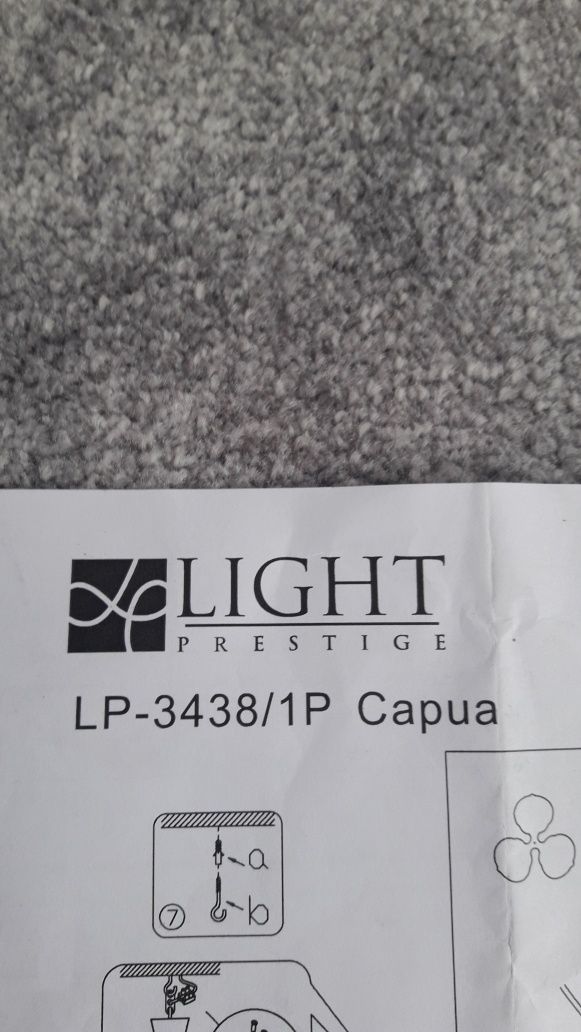 Lampa żyrandol Light Prestige Capua nowa niekompletna