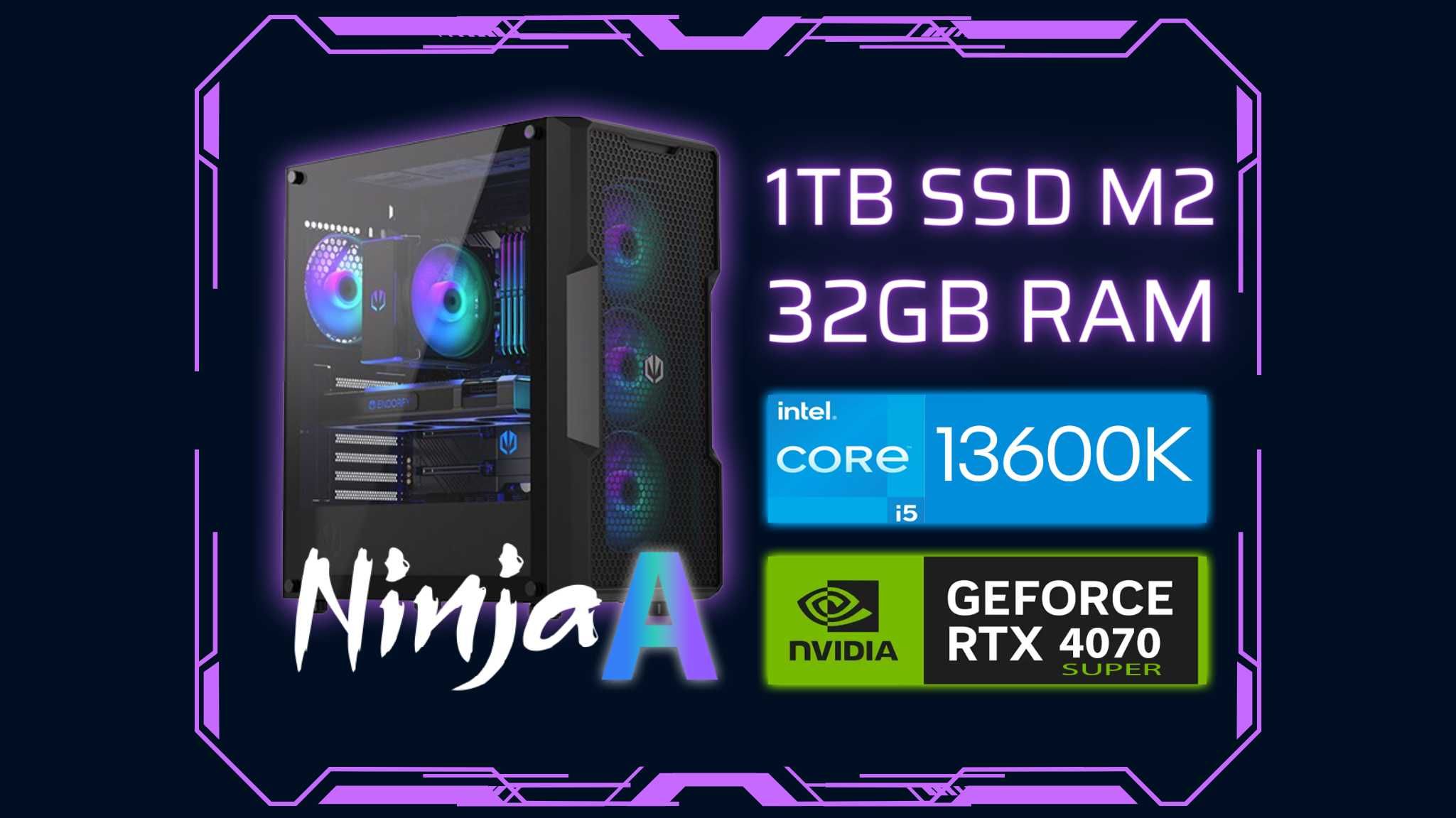 Gaming PC | Ninja A | RTX 4070 SUPER | i5 13600K | 32GB RAM