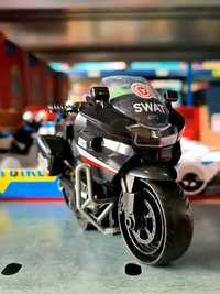 Motocykl zabawka _ czarny nowy SWAT