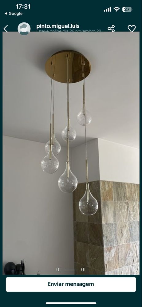Candeeiro como novo led