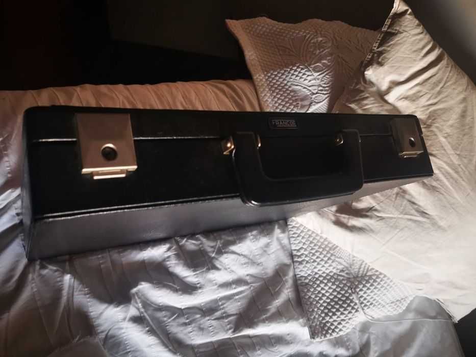 Mala francor em pele/couro,vintage estilo empresarial