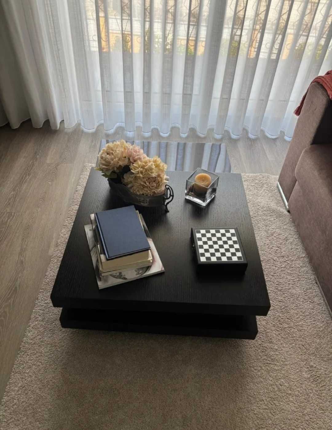 Mesa de centro rotativa