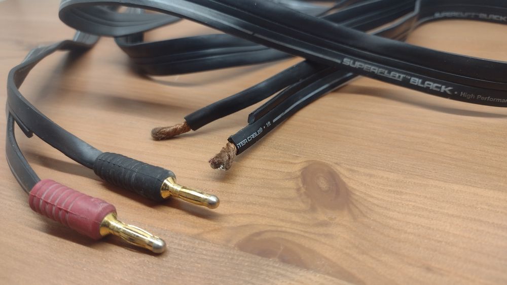 Przewód kabel audio , głośniki