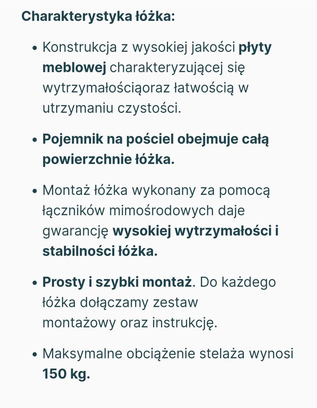 Łóżko jednoosobowe