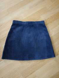 Mini spódniczka dziewczęca sztruks, kolor grafit , Reserved 152
