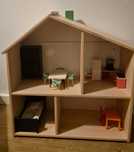 Domek ikea flisat drewniany dla lalek
