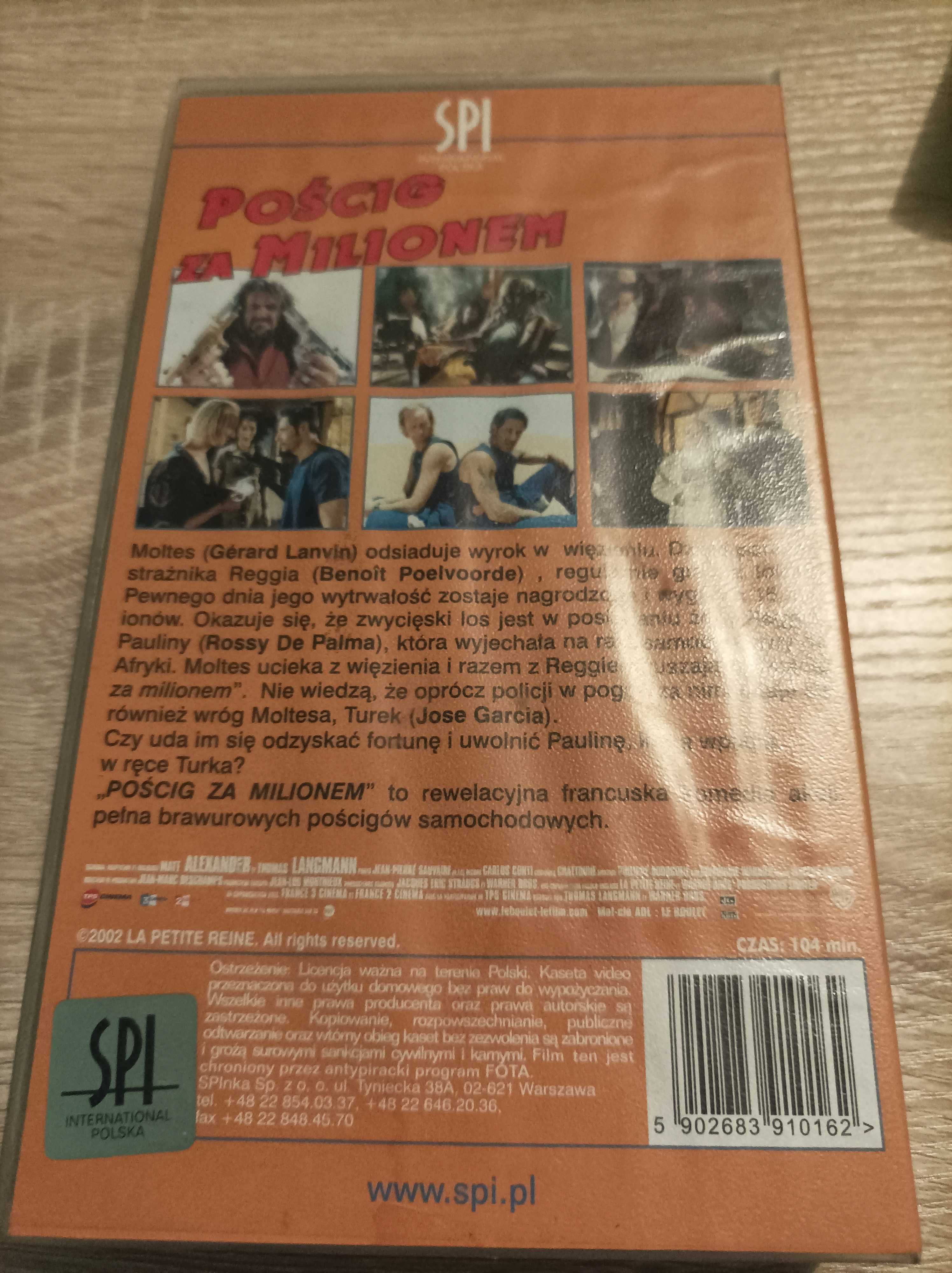 Kaseta VHS - Pościg za Milionem