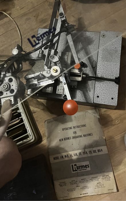 Ручна гравіювальна машина New Hermes Engravo Graph, інструкція+форми