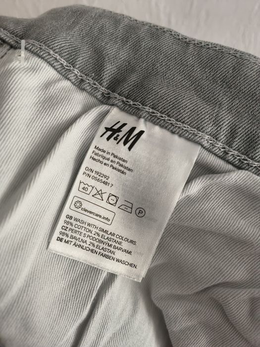 Nowe Męskie jeansy H&M Skinny Cropped W38 L30