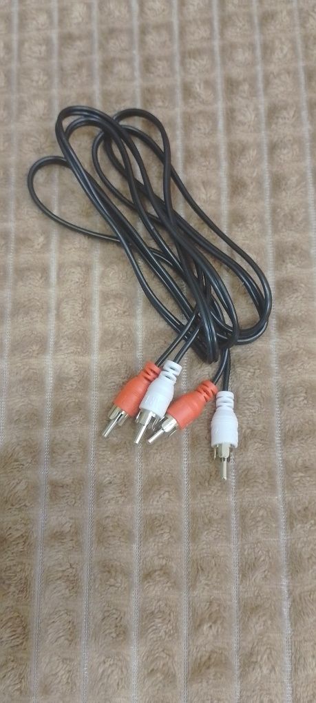 Шнур, кабель міжблоковий, тюльпан 2RCA на 2RCA для TV, AUX, T2, 1.5-2м
