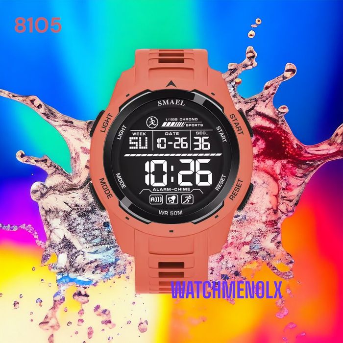 Zegarek SMAEL 8105 czerwony WR50M