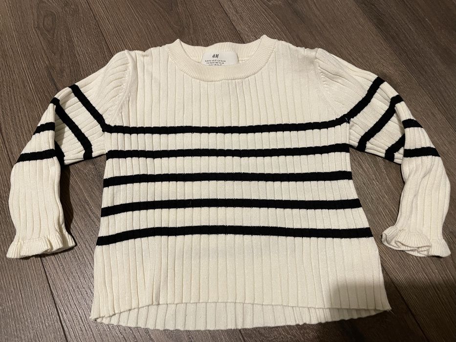 Sweterek w paski 92 hm
