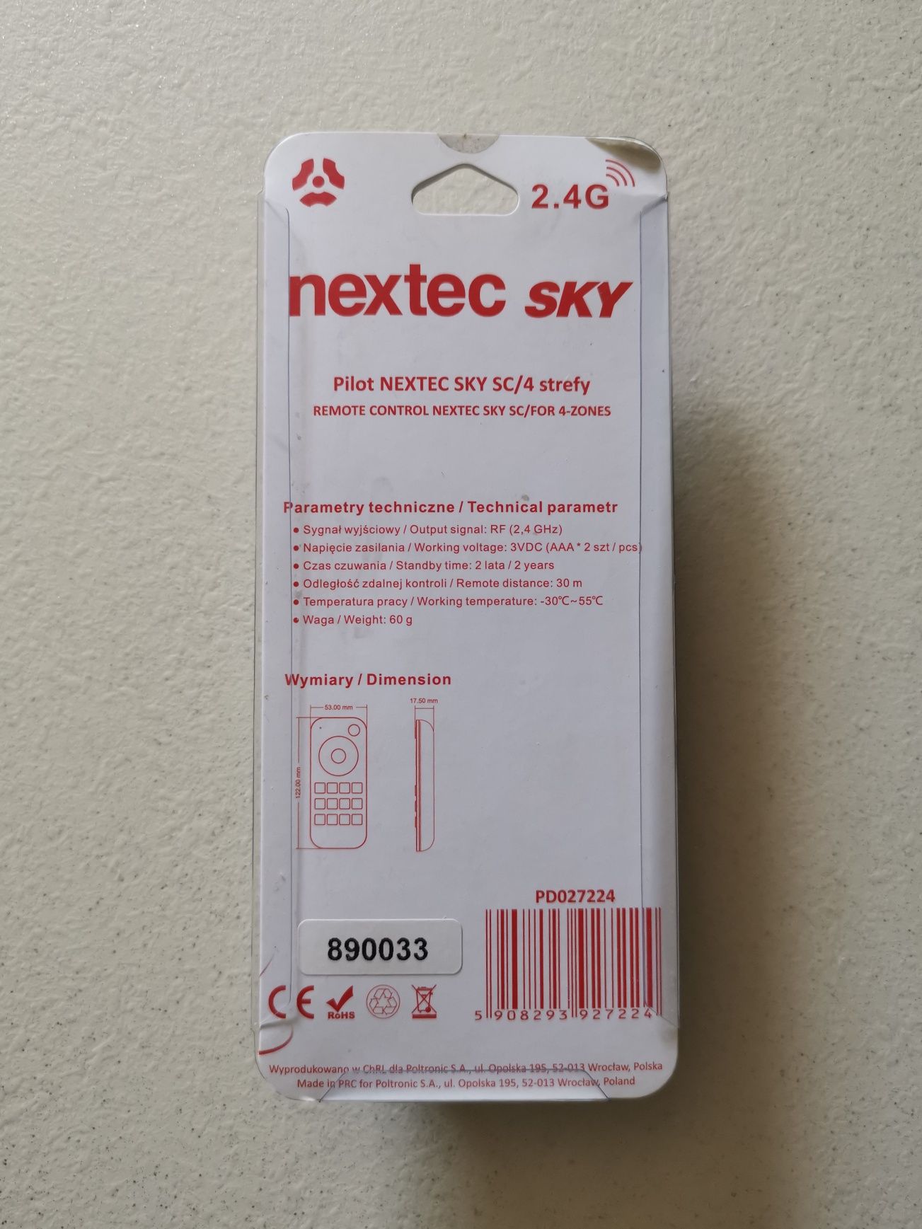 Nextec Sky nowy pilot i sterownik do taśm Led