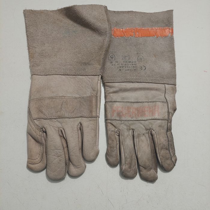 Рукавиці шкіряні робочі вогнетривкі пожежні рятувальника