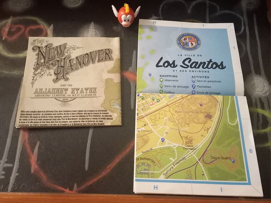 2 mapas jogos GTAV e Red Dead Redemption 2