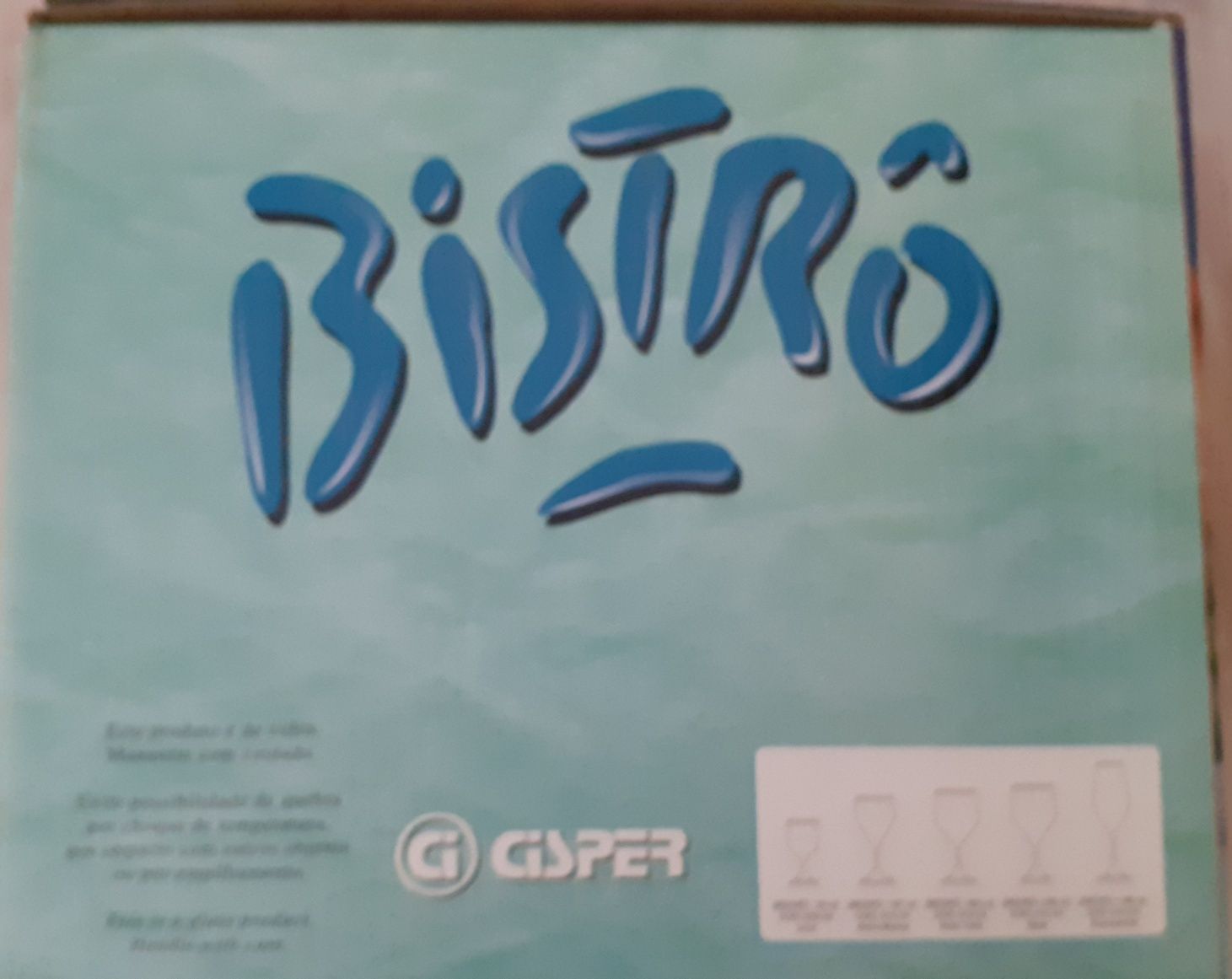 Bistro - conjunto de 18 copos (champanhe, vinho, água)
