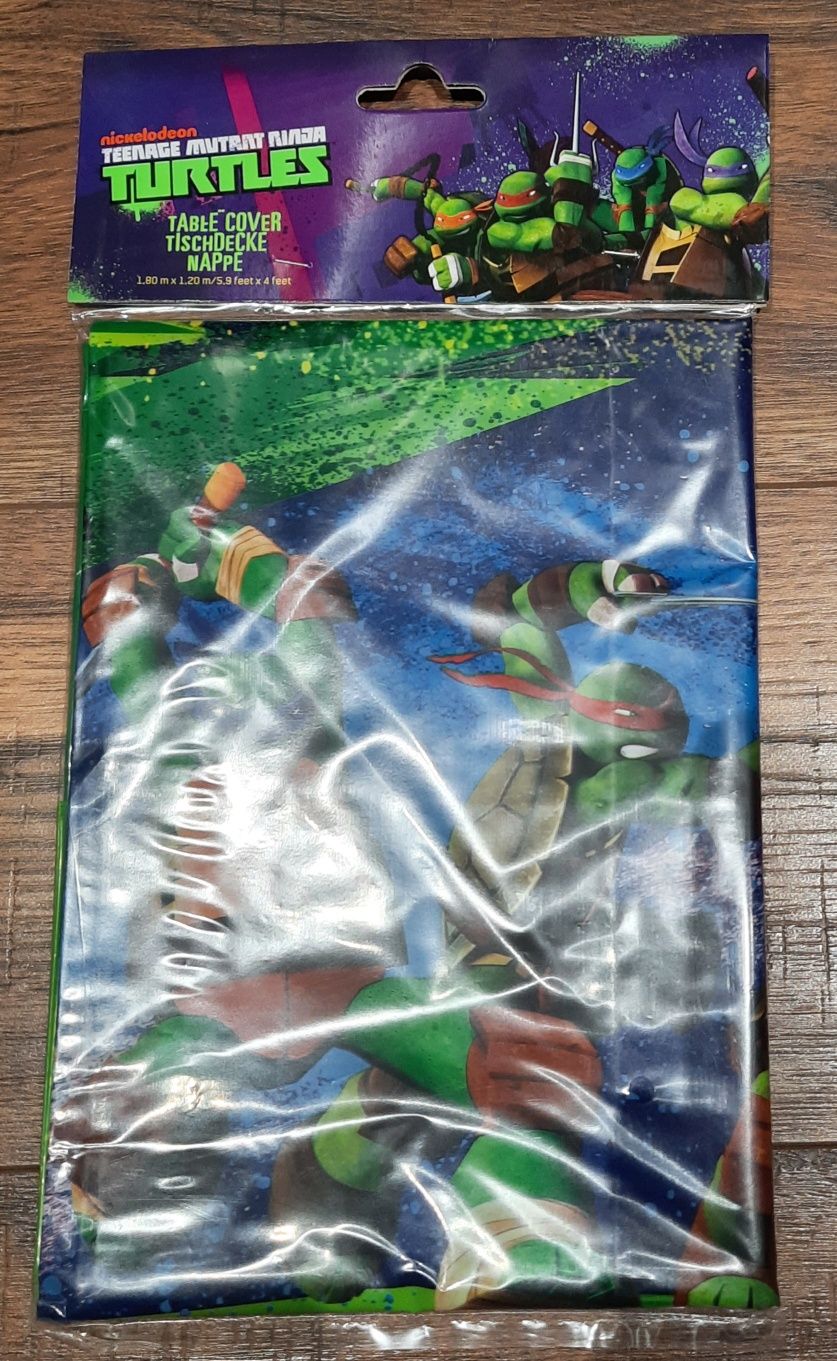 TMNT. Wojownicze żółwie ninja imprezowy obrus. NOWY.