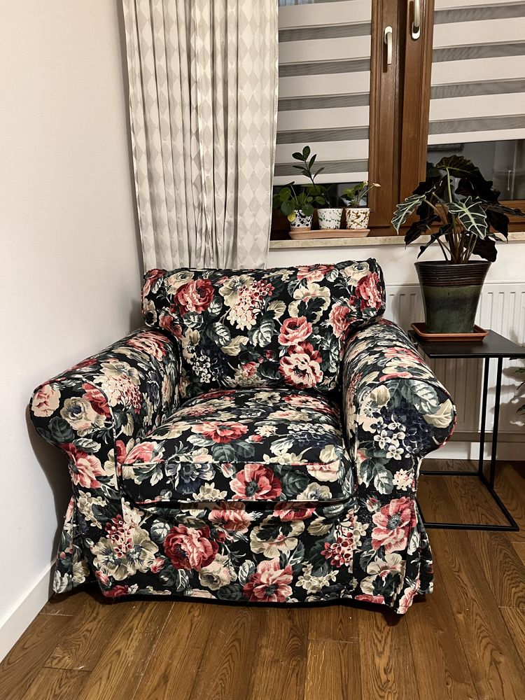 Fotel w kwiaty EKTORP Ikea