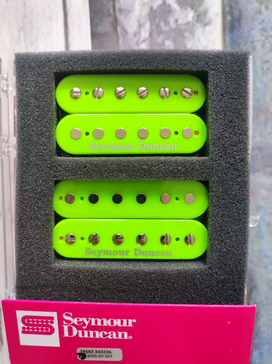 Nowy Set przetworników Seymour Duncan TB-4, SH-2, neon green.