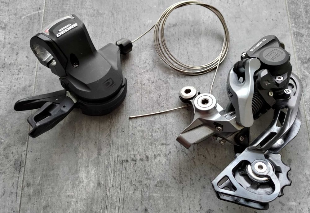 Shimano Przerzutka Deore RD-M615 i manetka Deore SL-M610 10rz Jak NOWE