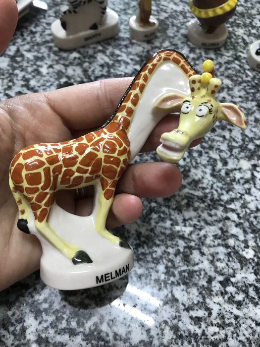 Bonecos de loiça do filme Madagáscar