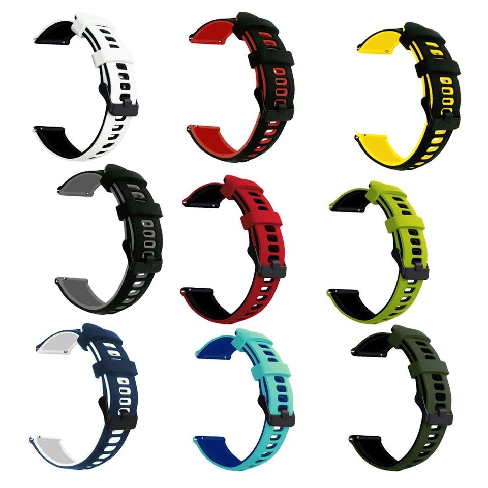 Bracelete  em silicone, 22mm (Novo) varias cores