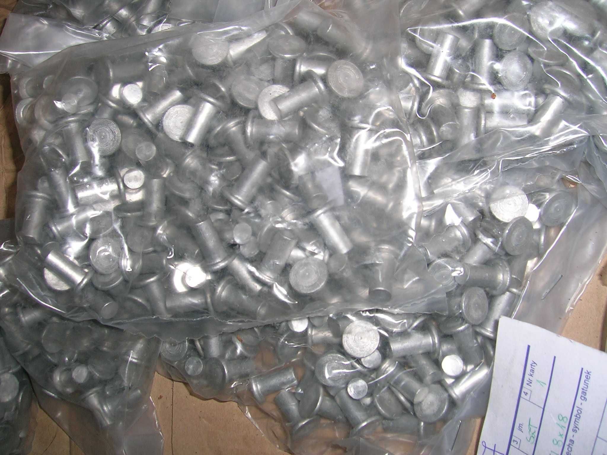Nit aluminiowy pełny fi8 okładzin i szczęk hamulca HL8011,HW6011