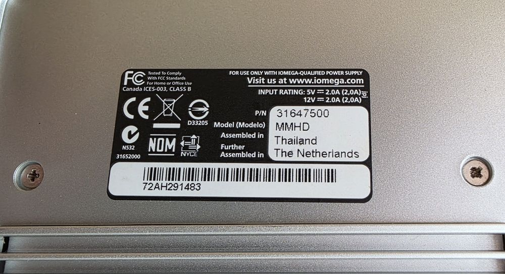 Disco rígido externo Iomega 500GB