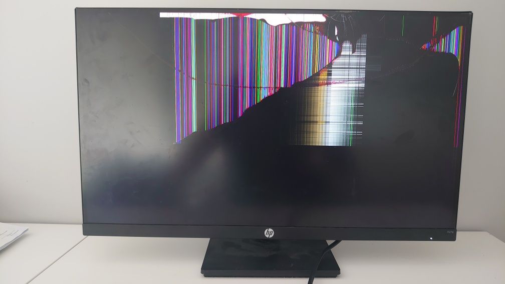 Monitor LED 27" HP X27 FHD Gaming 1920x1080 HDMI 1ms - uszkodzony