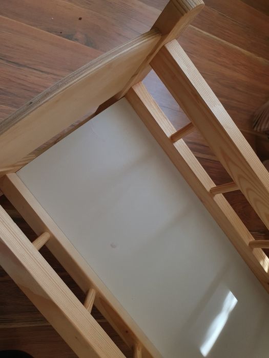 Ślicze łóżeczko dla lali, zabawka bujane drewniane. Zabawka 1+ montre