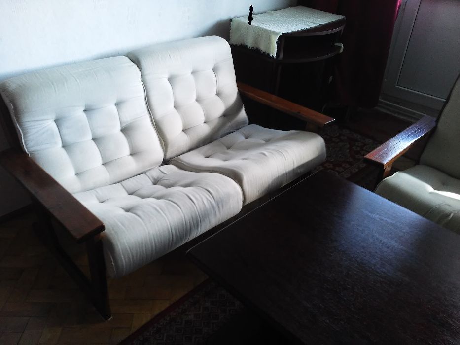sofa 2os + fotel-KONTIKI PRL; w Starogardzie- transport gratis