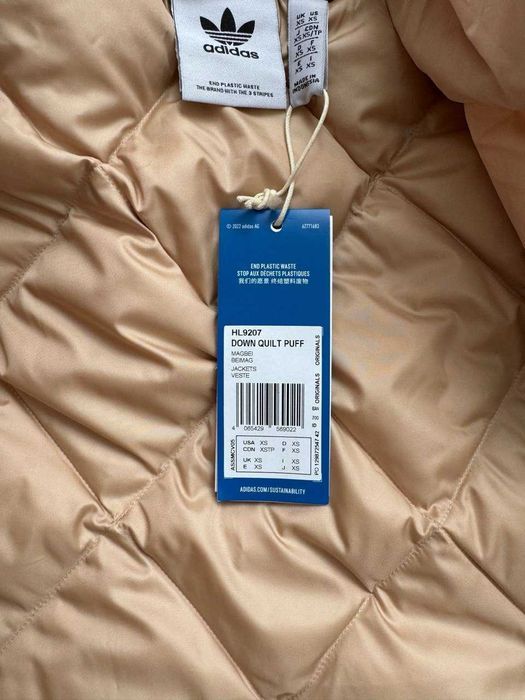 США! Теплі жіночі пуховики Adidas Down Quilt Puff HL9207 Оригінал XS,S