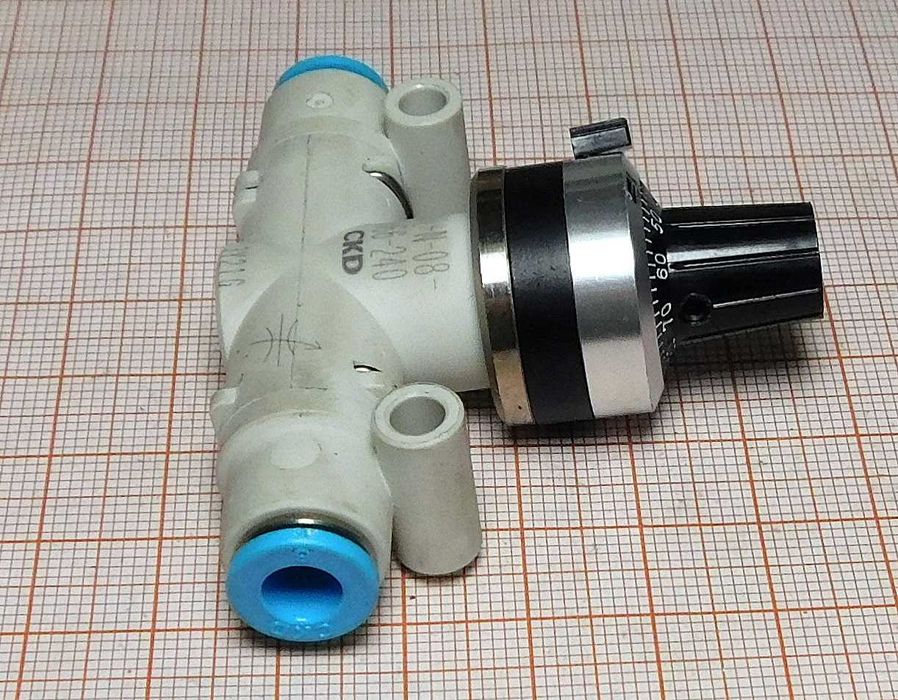 Zawór iglicowy z pokrętłem DVL N 08 H66 240 CKD [0CM]8