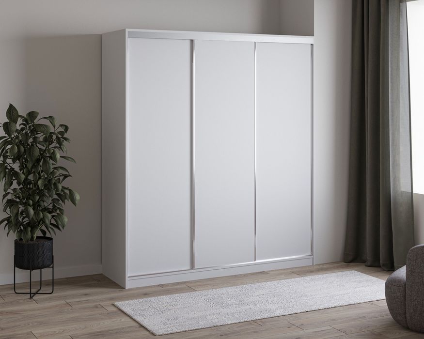 Szafa przesuwna 180 cm z dużą ilością półek PROMOCJA