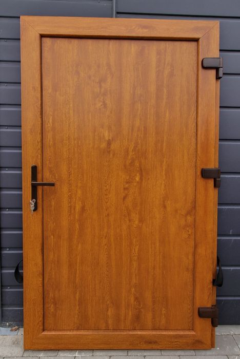 Drzwi Zewnętrzne 105x200 PCV KacprzaK Złoty dąb Prawe i Lewe