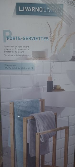 Livarno suszarka wieszak na ręczniki stojak drewniany