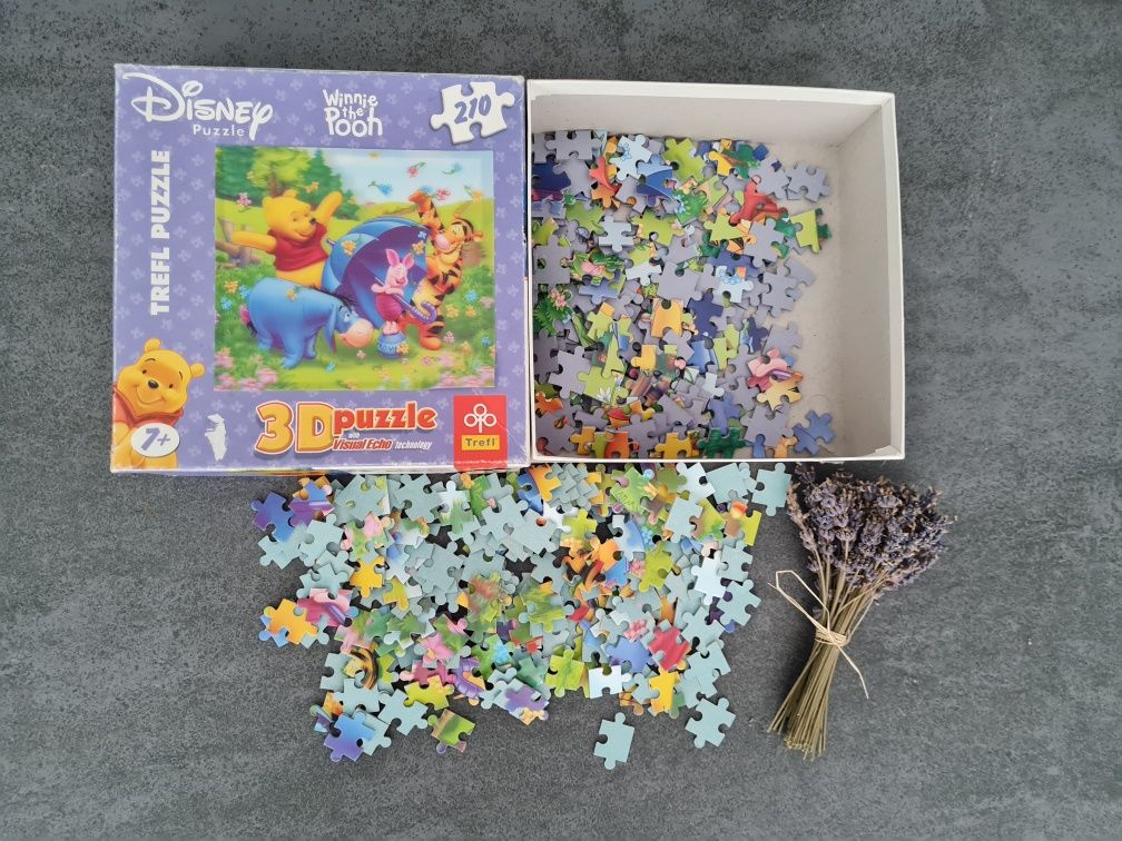 Puzzle Trefl 210 x2 (3D+zwykłe) Kubuś Puchatek