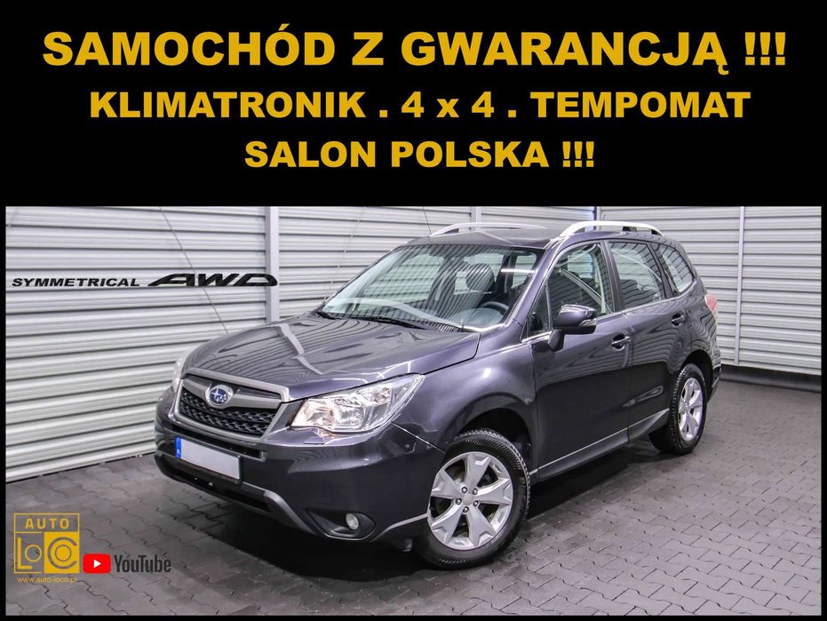 Subaru Forester 4 x 4 + Salon POLSKA + 1 Właściciel + Klimatronik + Tempomat !!!