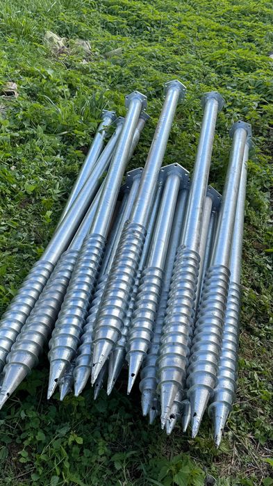 Геошурупи винтовой фундамент гвинтові сваї купити сваи для фундамента